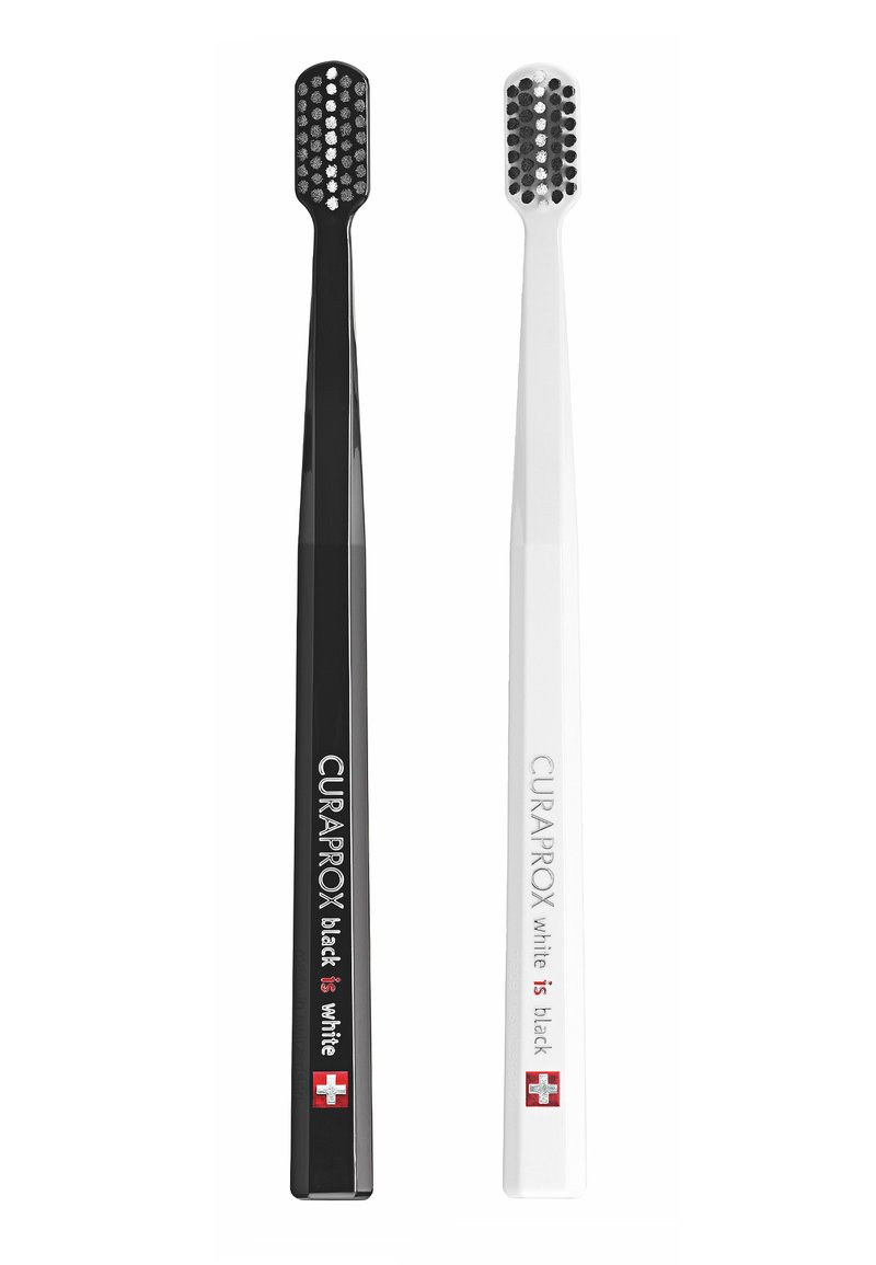 Curaprox Curaprox BLACK IS WHITE BLACK/WHITE DUO - Dental care tool - black Bis zu 50% Rabatt
