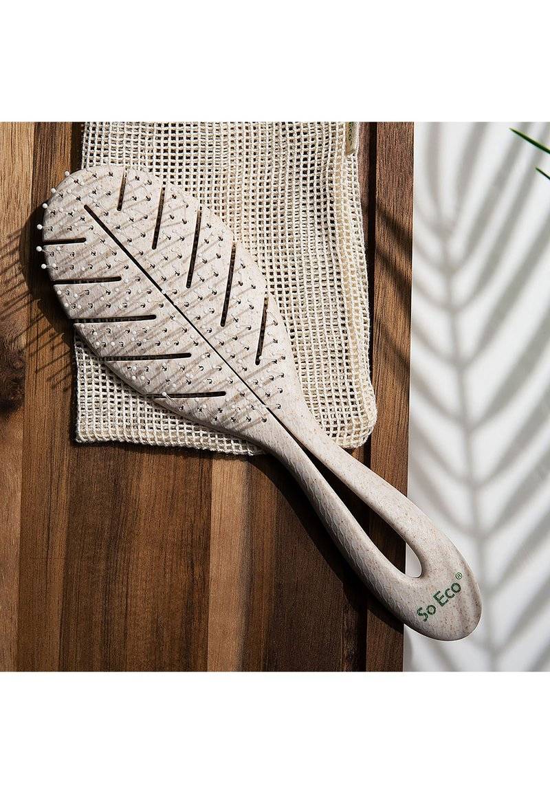 So Eco So Eco SO ECO BIODEGRADABLE DETANGLING LEAF BRUSH - Brush - stone Bis zu 60% Rabatt