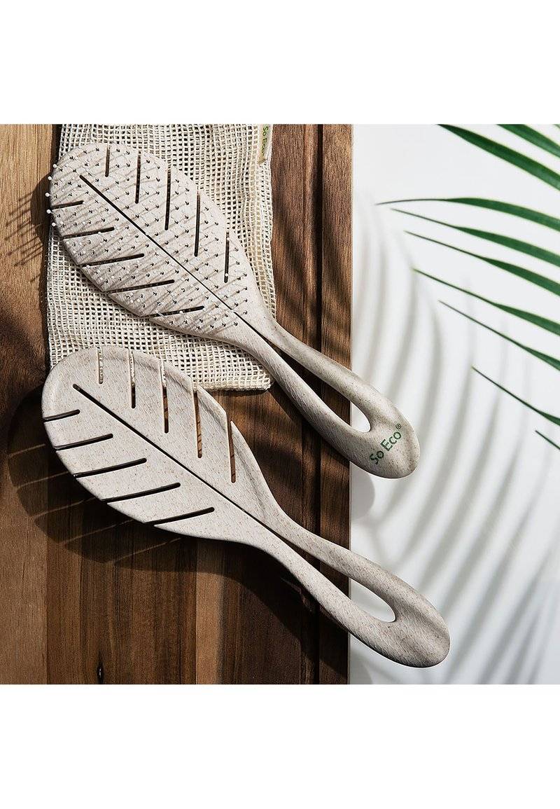So Eco So Eco SO ECO BIODEGRADABLE DETANGLING LEAF BRUSH - Brush - stone Bis zu 60% Rabatt
