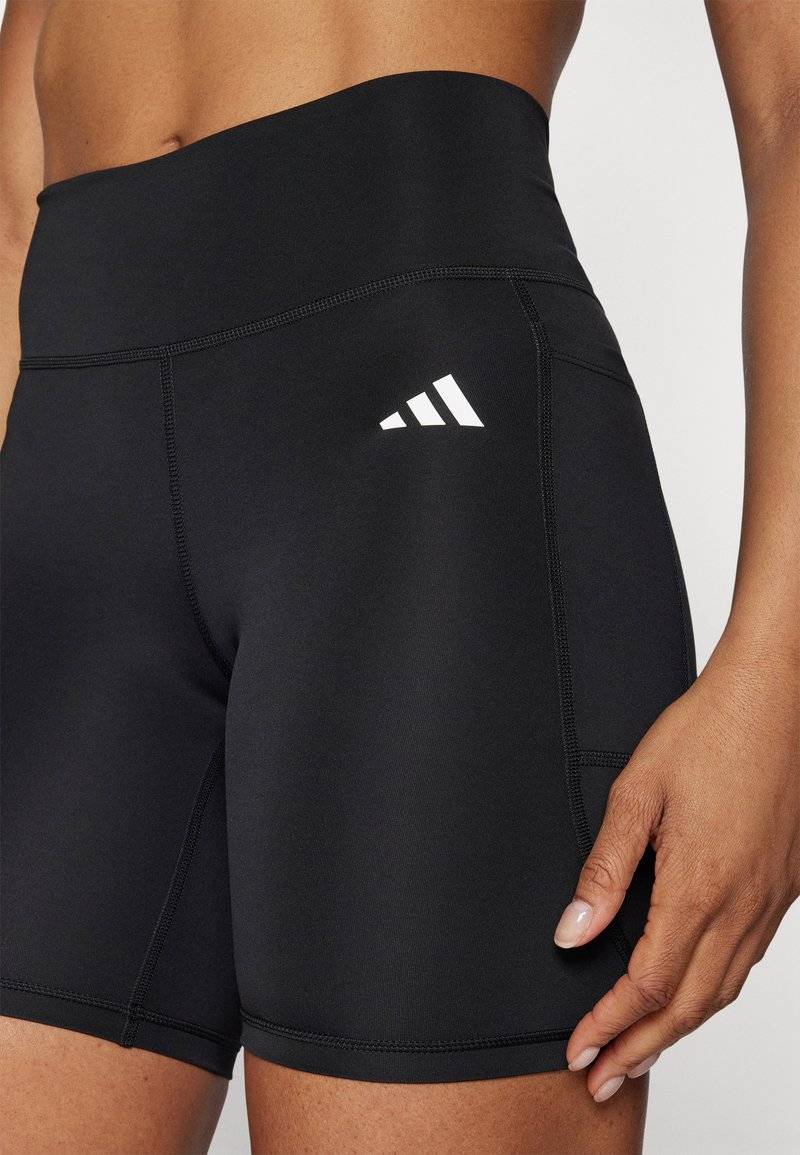 adidas Performance adidas Performance OPTIME ESSENTIALS STASH POCKET SHORT - Leggings - black Exklusive Angebote