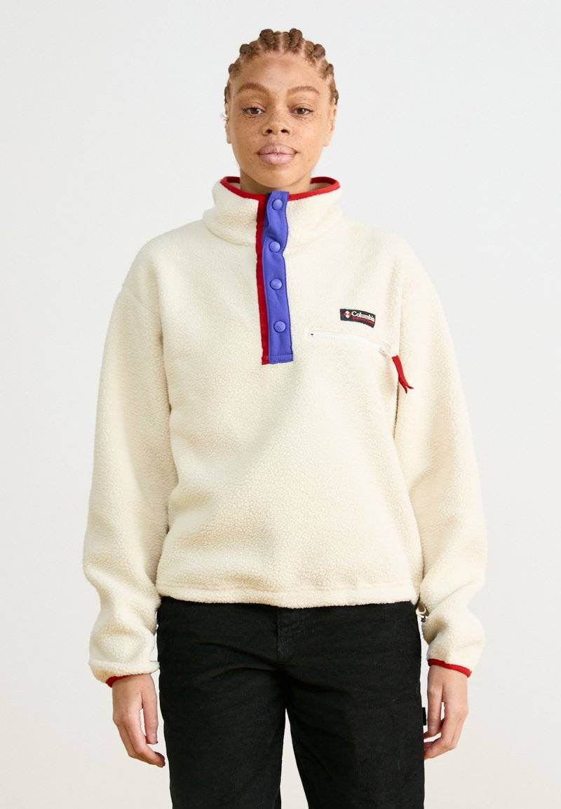 Columbia Columbia HELVETIA™ CROPPED HALF SNAP - Fleece jumper - chalk Tiefpreis