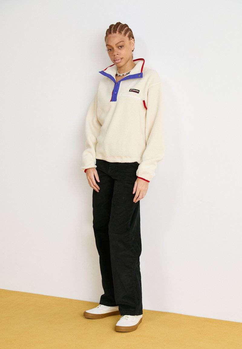 Columbia Columbia HELVETIA™ CROPPED HALF SNAP - Fleece jumper - chalk Tiefpreis