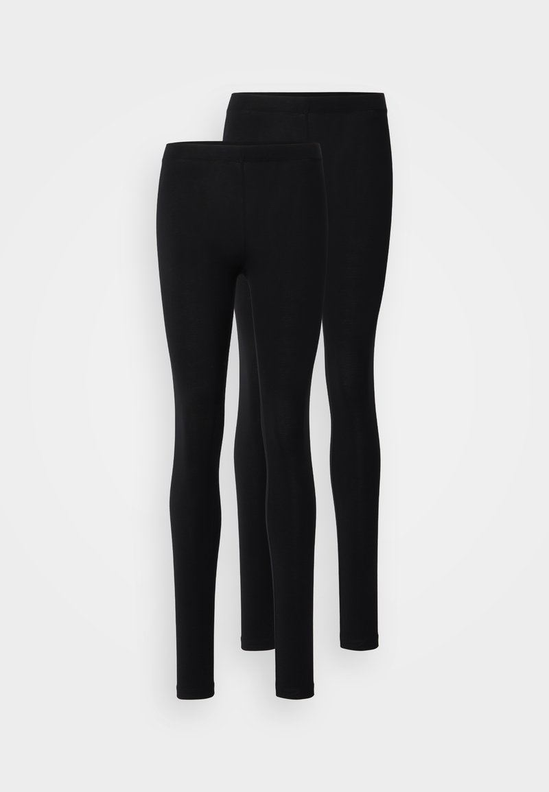 Even&Odd Even&Odd 2 PACK - Leggings - Trousers - black Nur noch ein Tag übrig