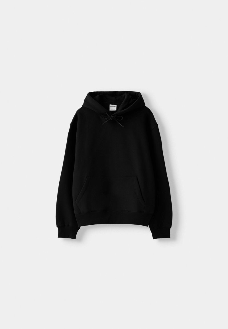Bershka Bershka Hoodie - black denim Begrenzte Freigabe
