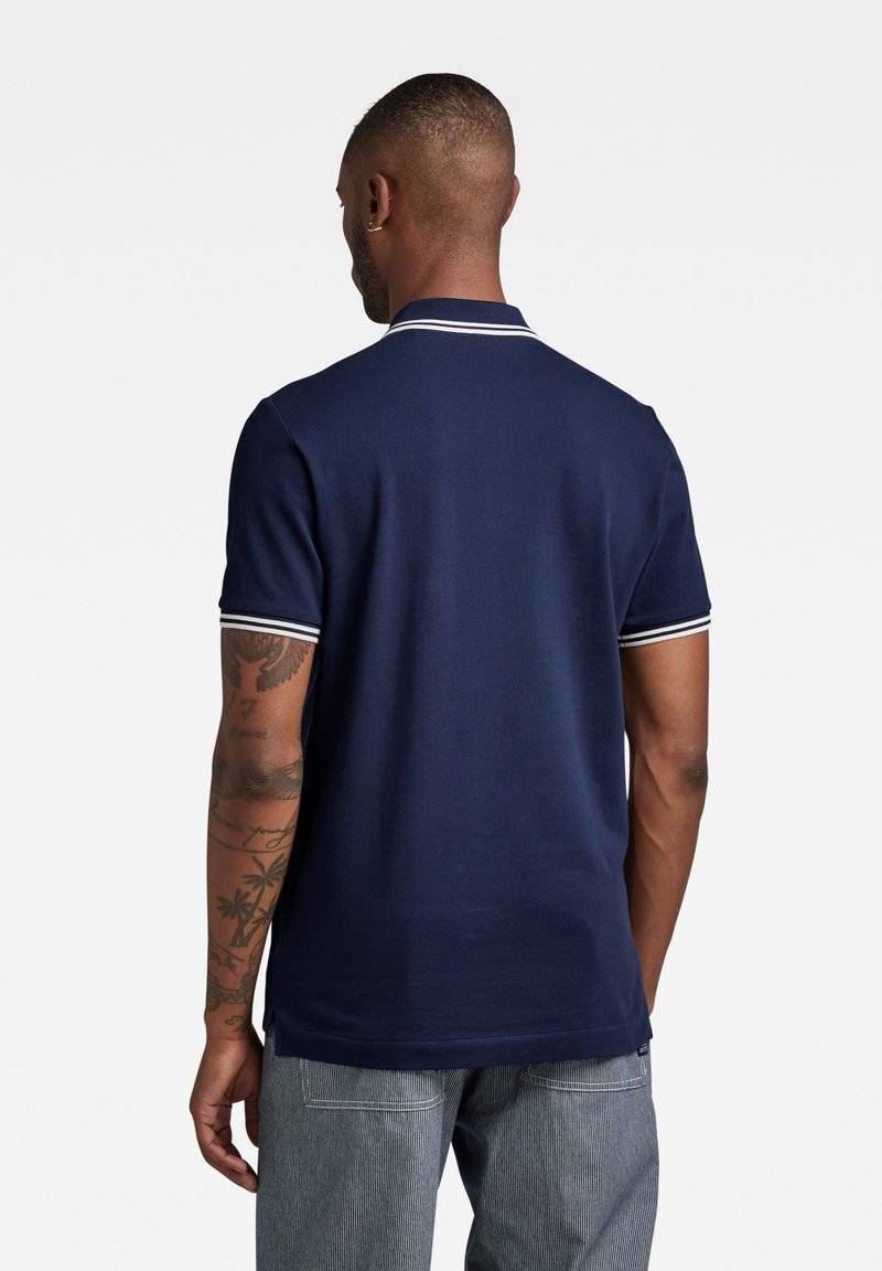 G-STAR G-STAR DUNDA SLIM STRIPE - Polo shirt - sartho blue Letzte 3 Tage