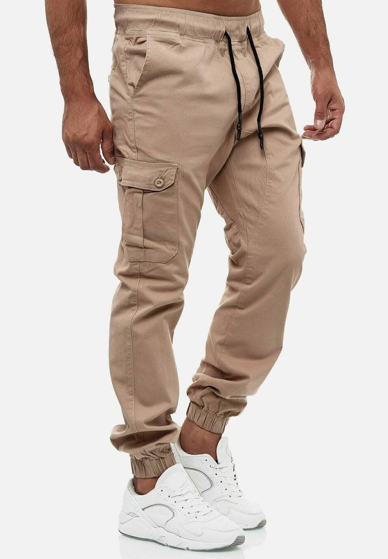 Tazzio Tazzio Cargo trousers - beige Zeitbegrenzte Promotion