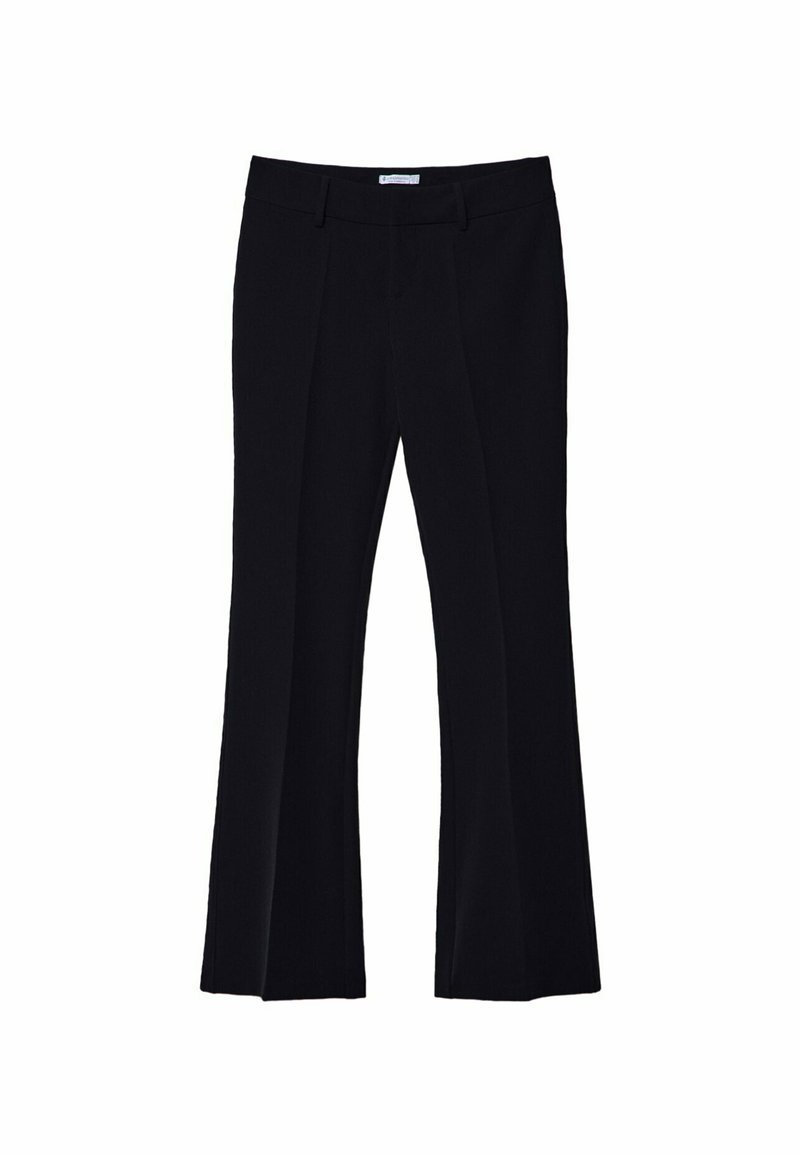 Stradivarius Stradivarius TAILORED FLARED - Trousers - black Sonderangebot der Fabrik