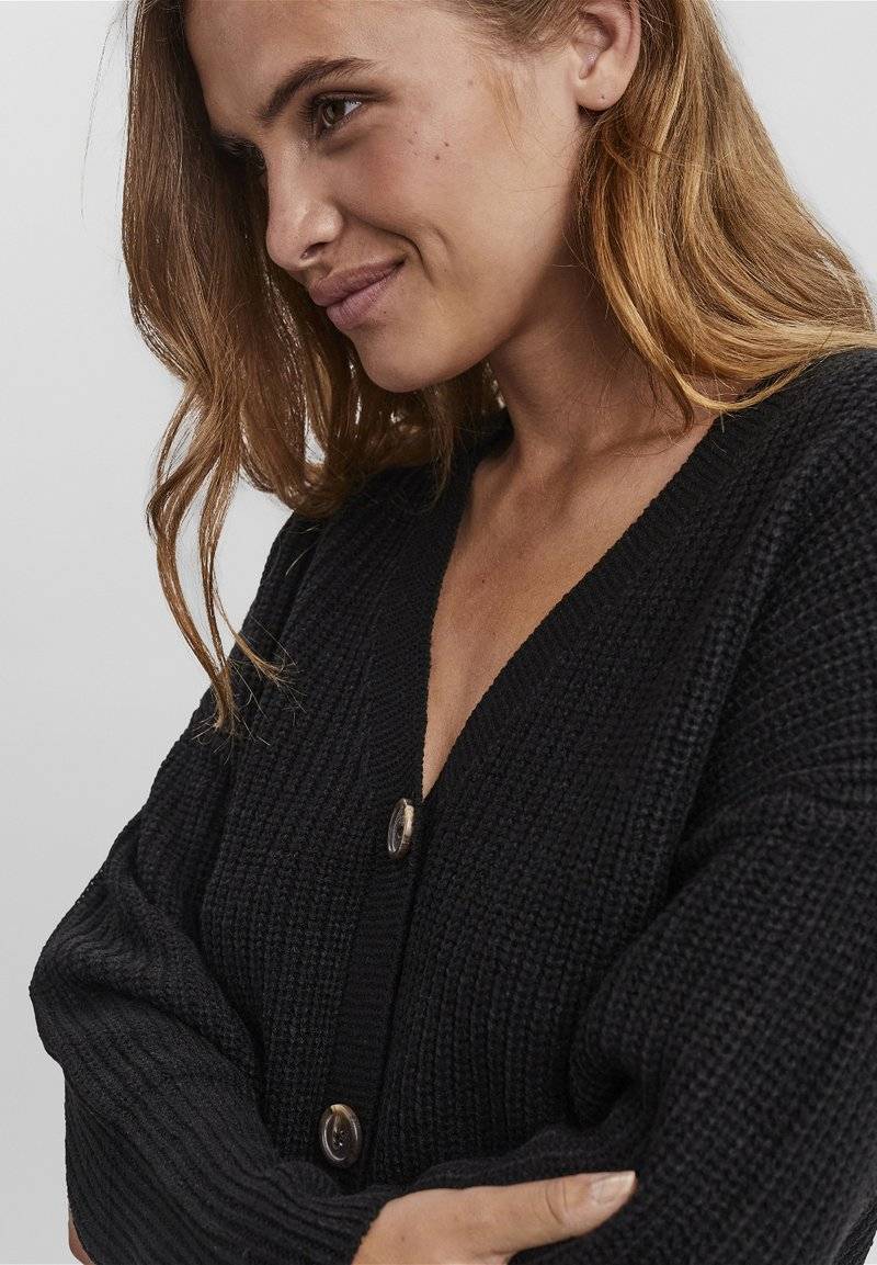Vero Moda Vero Moda VMLEA VNECK - Cardigan - black Bis zu 55% Rabatt