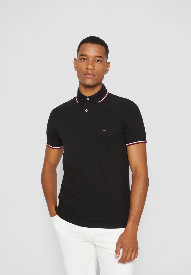 Tommy Hilfiger Tommy Hilfiger TIPPED SLIM - Polo shirt - black Fabrikladen