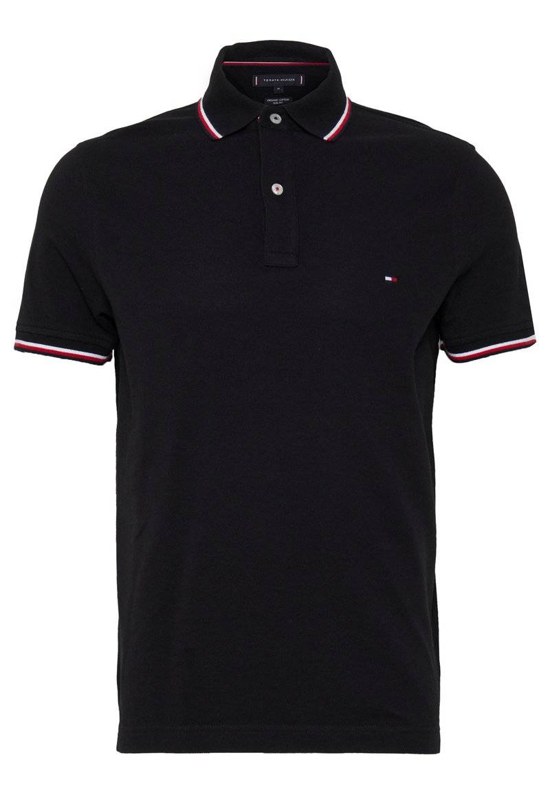 Tommy Hilfiger Tommy Hilfiger TIPPED SLIM - Polo shirt - black Fabrikladen